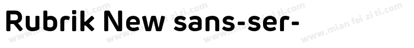 Rubrik New sans-ser字体转换